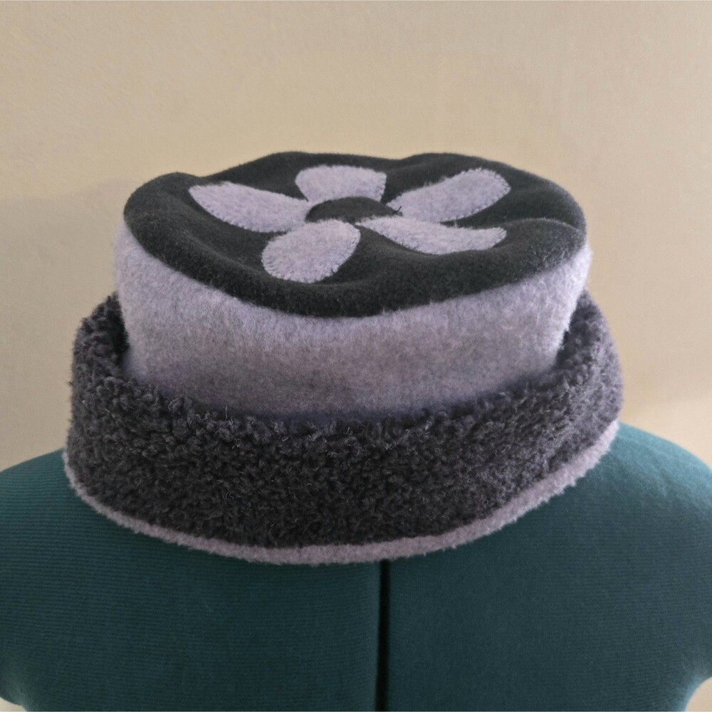 VTG 90s B-Wear Fleece Flower Bucket Hat Dionne / Cher Coded Total Clueless Vibes